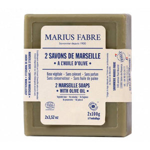 Lot de 2 savons de Marseille 100g l Marius Fabre l La Magie du Naturel l SUISSE