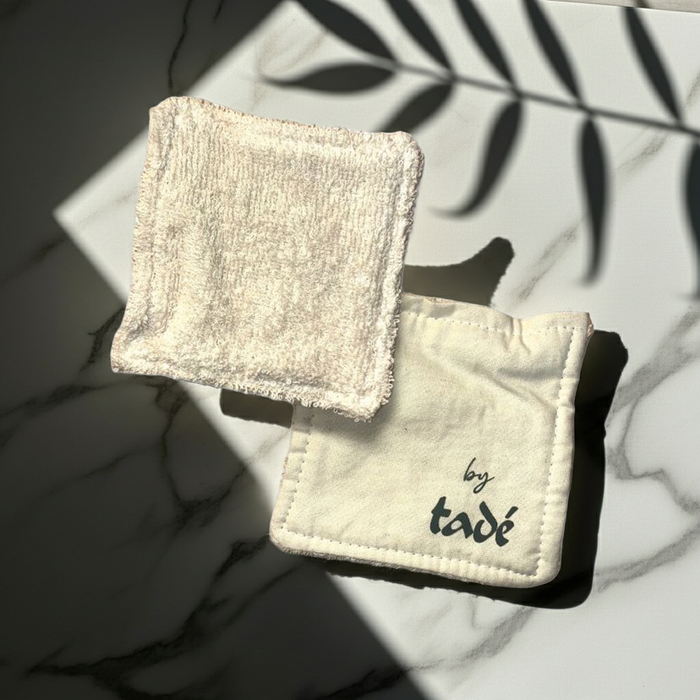 5 Cotons lavables 'by tadé' 10x10cm - 100% coton BIO