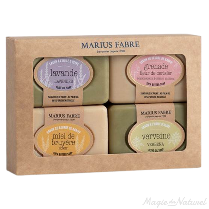 Cofanetto 4 saponette 100g profumate – "BIEN ETRE"