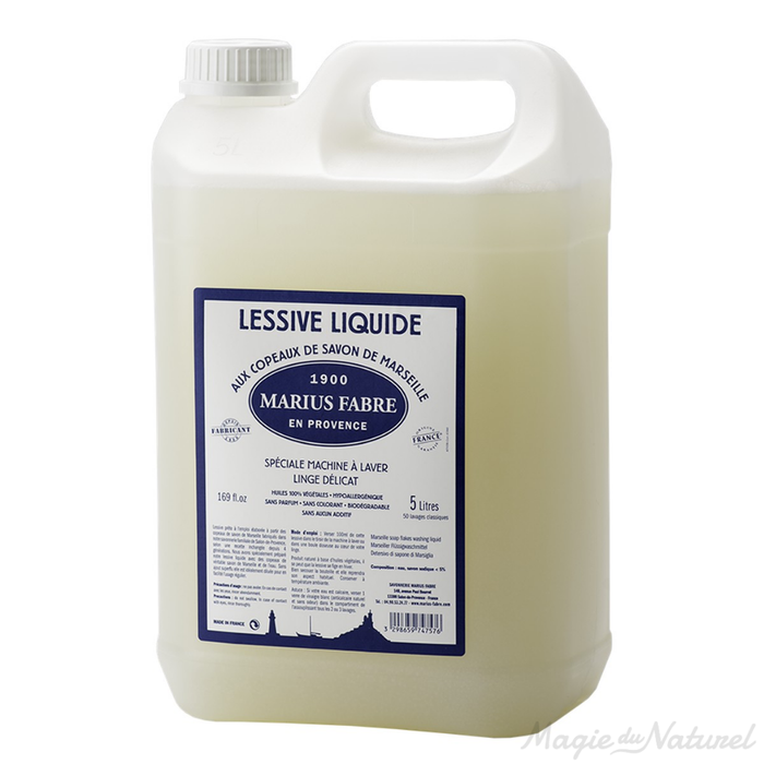 Lessive aux copeaux de savon de Marseille et bicarbonate