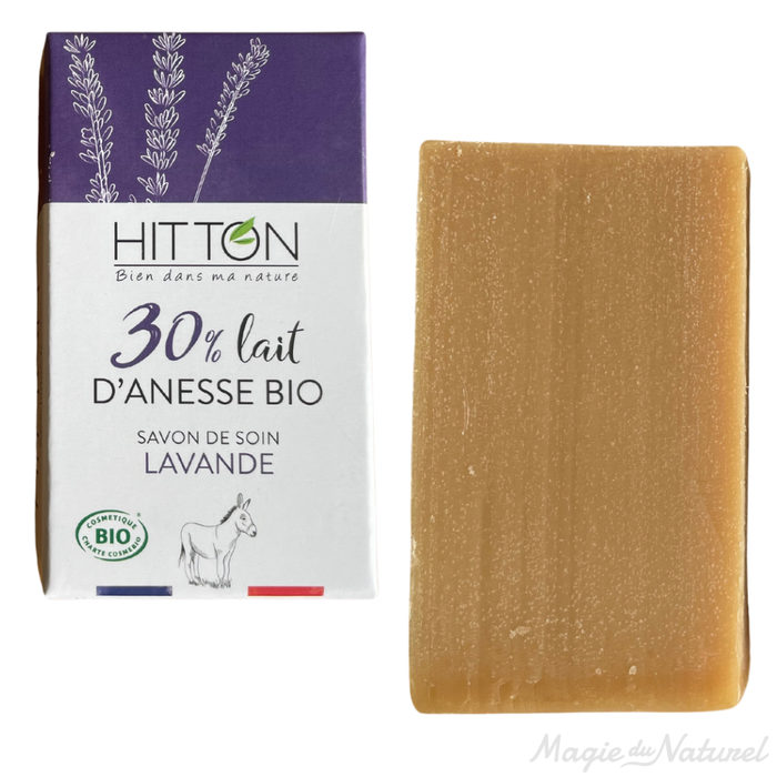 Savon au lait d’ânesse bio – Lavande