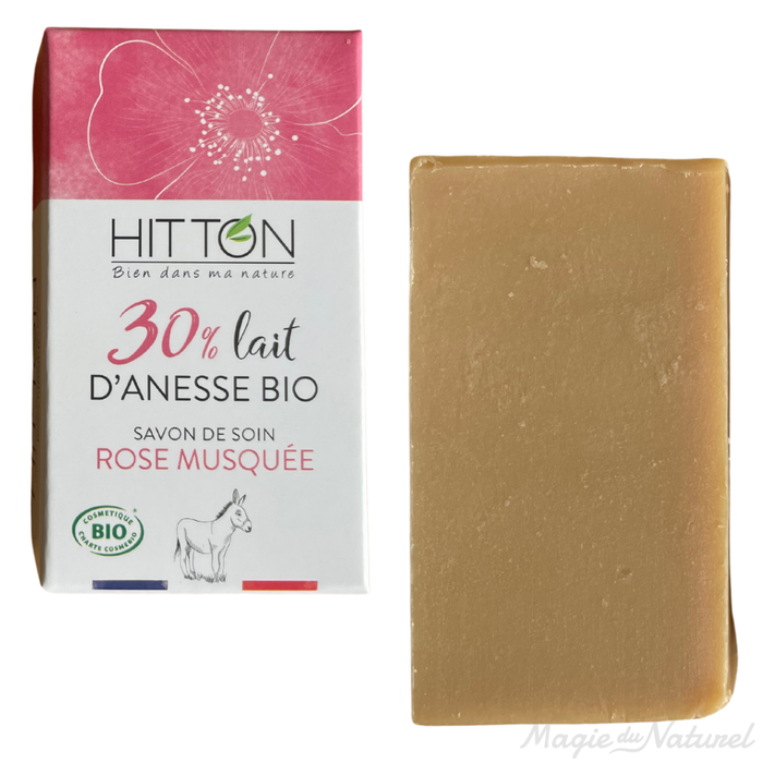 Sapone al latte d’asina biologico – Rosa canina