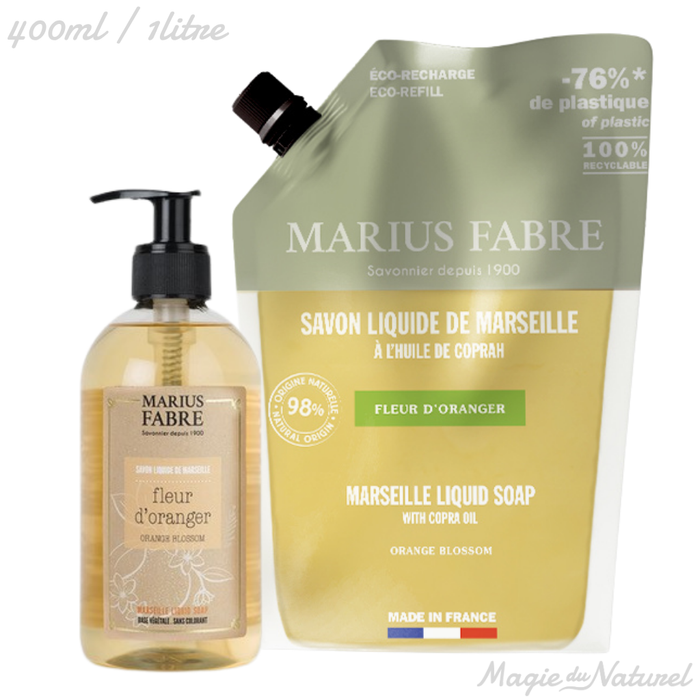 Savon liquide de Marseille Fleur d’oranger