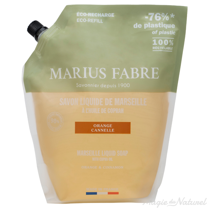 Sapone liquido di Marsiglia all’arancia e cannella