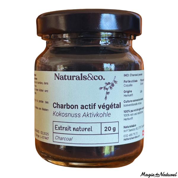 Charbon actif végétal (coco) - 20g l Cosmaking l La Magie du Naturel l SUISSE