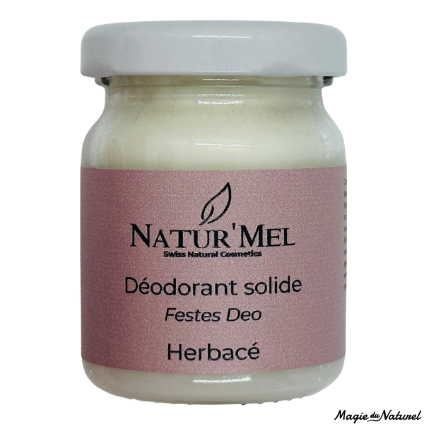 Déodorant solide « L'Herbacé » - 50ml l Natur'Mel Cosm'Ethique l La Magie du Naturel l SUISSE