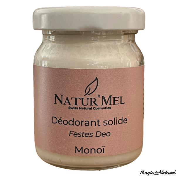 Déodorant solide naturel monoï - 50ml l Natur'Mel Cosm'Ethique l La Magie du Naturel l SUISSE
