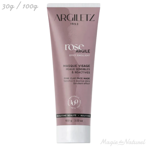 Masque à l'argile rose prêt à l'emploi l Argiletz l La Magie du Naturel l SUISSE