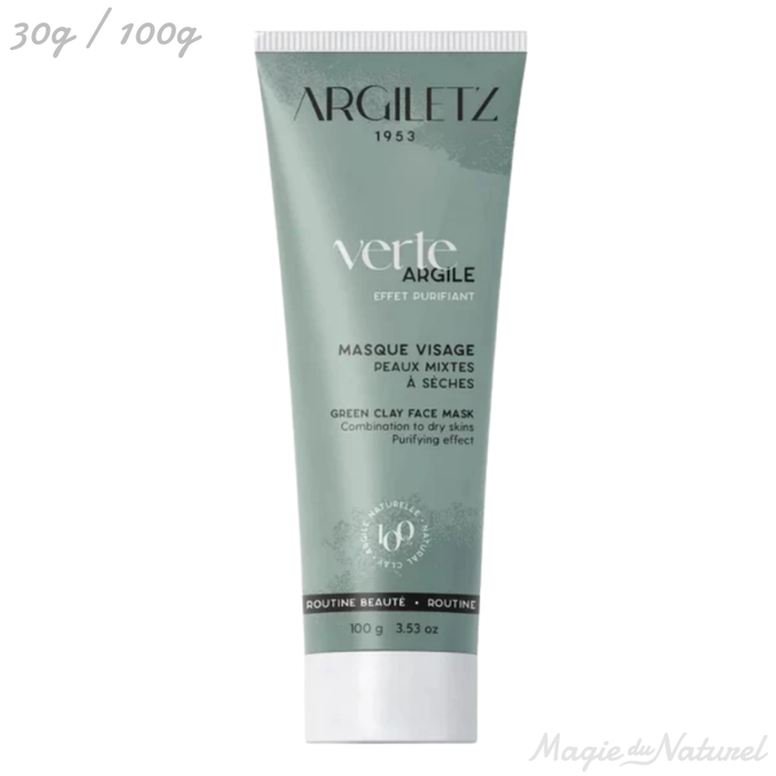 Masque à l'argile verte prêt à l'emploi l Argiletz l La Magie du Naturel l SUISSE
