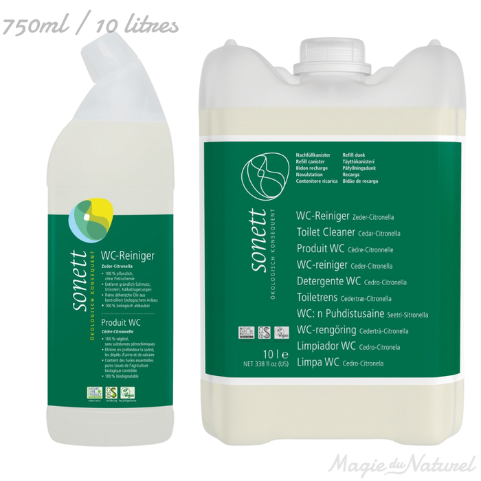 Nettoyant WC cèdre - citronnelle l Sonett l La Magie du Naturel l SUISSE