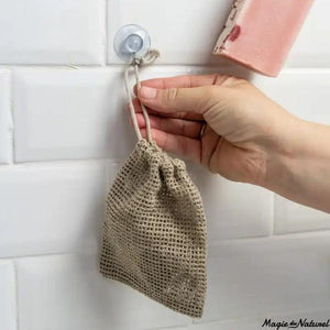 Pochette sauve-savon en lin - zéro déchets l Apimani l La Magie du Naturel l SUISSE
