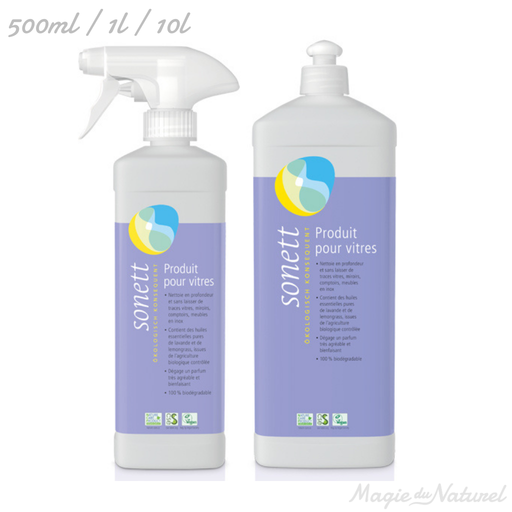 Produit pour vitres Sonett – Lavande & Lemongrass l Sonett l La Magie du Naturel l SUISSE