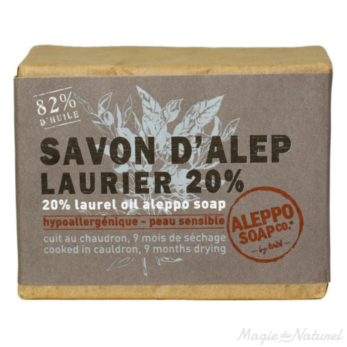Savon d'Alep 20% huile de laurier l Tadé l La Magie du Naturel l SUISSE