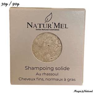 Shampooing solide - Rhassoul Cheveux fins & gras l Natur'Mel Cosm'Ethique l La Magie du Naturel l SUISSE