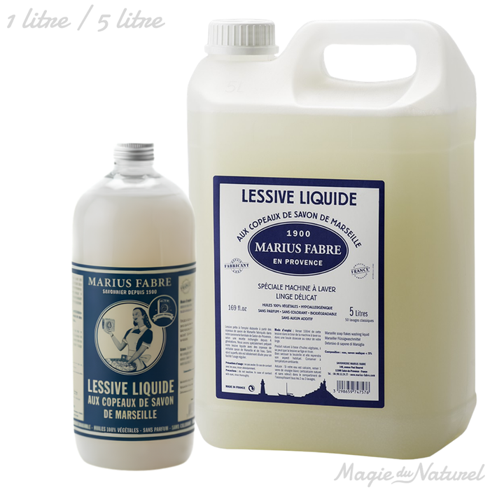 Lessive aux copeaux de savon de Marseille et bicarbonate