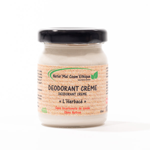 Déodorant crème « L'Herbacé » - Sans bicarbonate - 50ml l Natur'Mel Cosm'Ethique l La Magie du Naturel l SUISSE