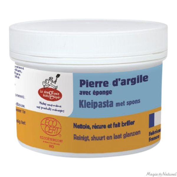 Pierre D'argile Naturella - Boîte De 300g Avec éponge - Nettoyant écologique Neuf
